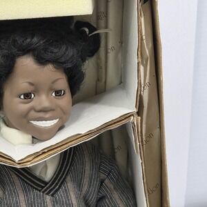 Little Rascals BUCKWHEAT Porcelain Doll with COA Box The Hamilton Collection